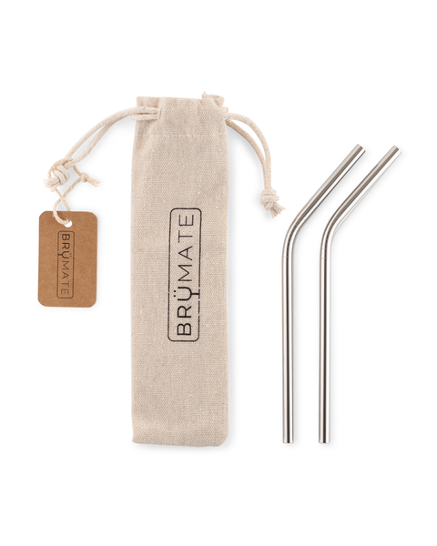 Stainless Steel Reusable Straws | Stainless | Small - Travel Chill