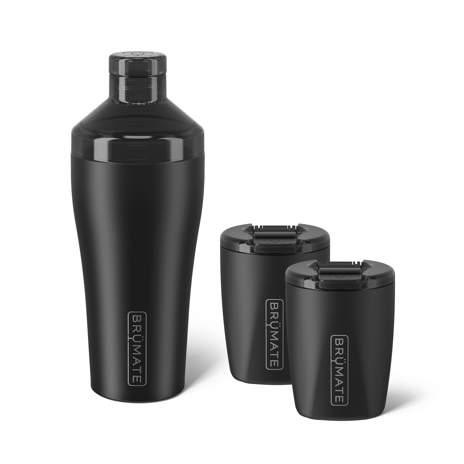 Cocktail Shaker + Rocks Bundle | Matte Black | 22/12oz - Easy Refresh