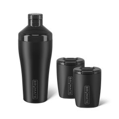 Cocktail Shaker + Rocks Bundle | Matte Black | 22/12oz - Easy Refresh