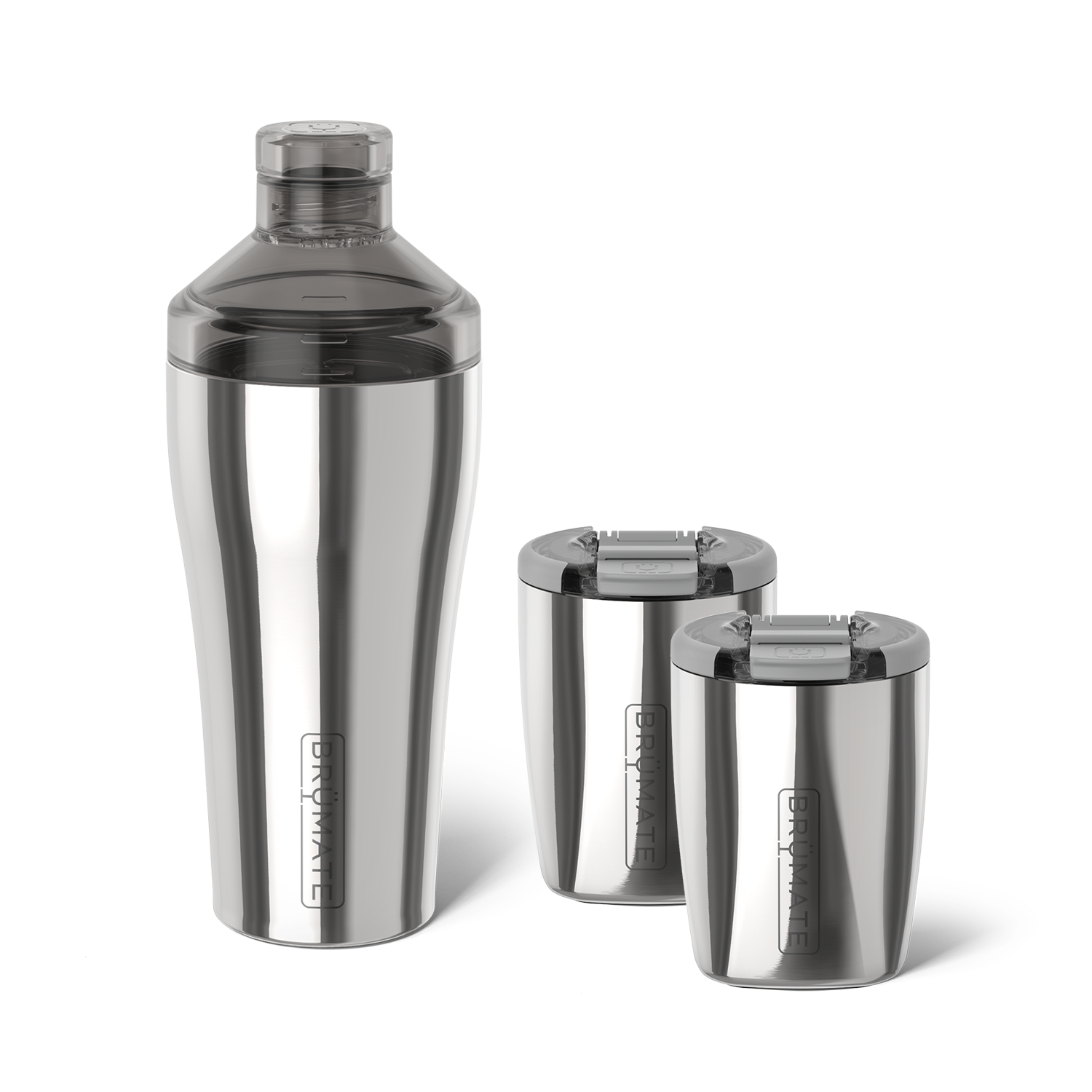 Cocktail Shaker + Rocks Bundle | Polished Stainless | 22/12oz - Bright Clean