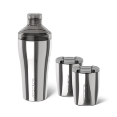 Cocktail Shaker + Rocks Bundle | Polished Stainless | 22/12oz - Bright Clean