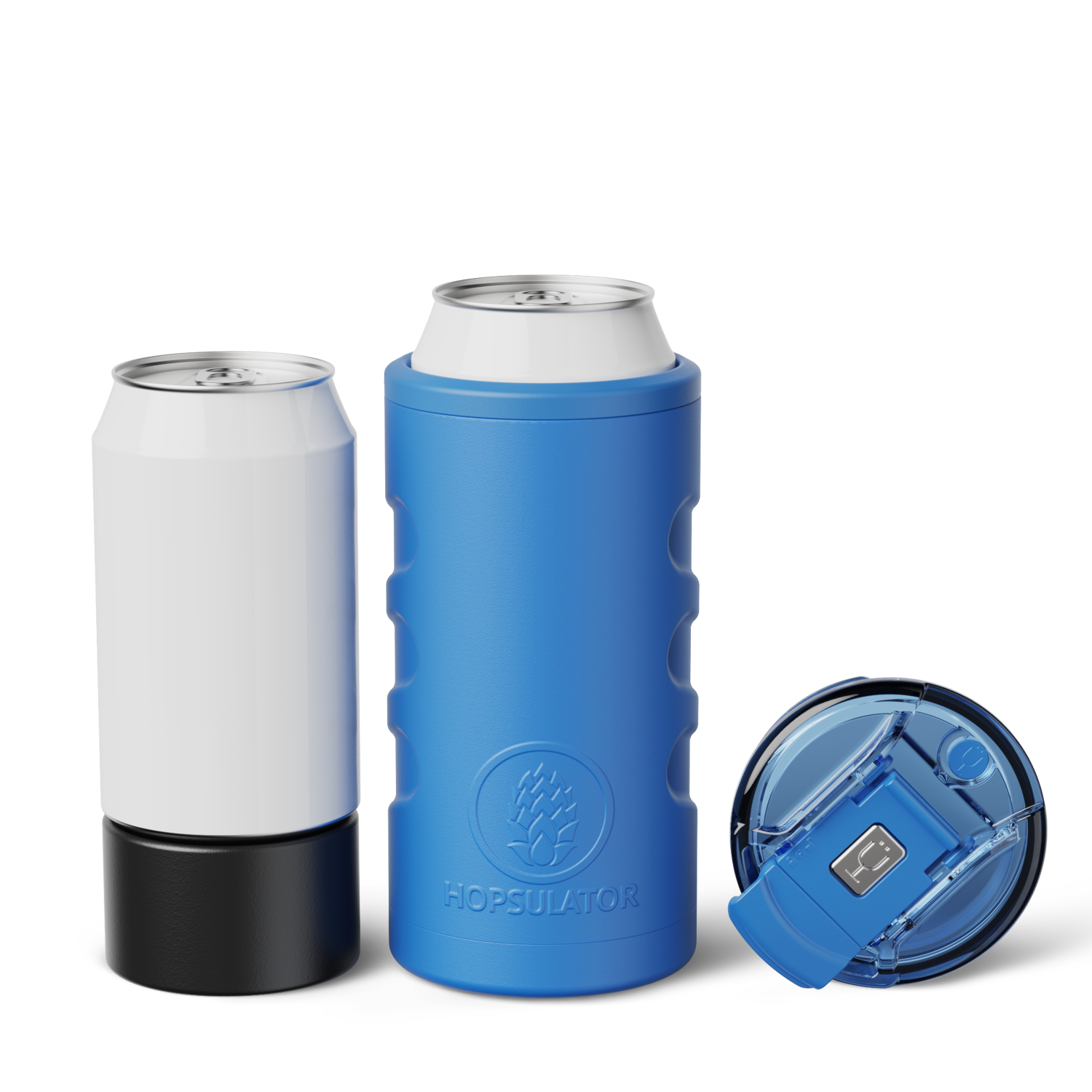 Retro Hopsulator Trio | Matte Azure | 12/16oz Standard Cans - Easy Chill