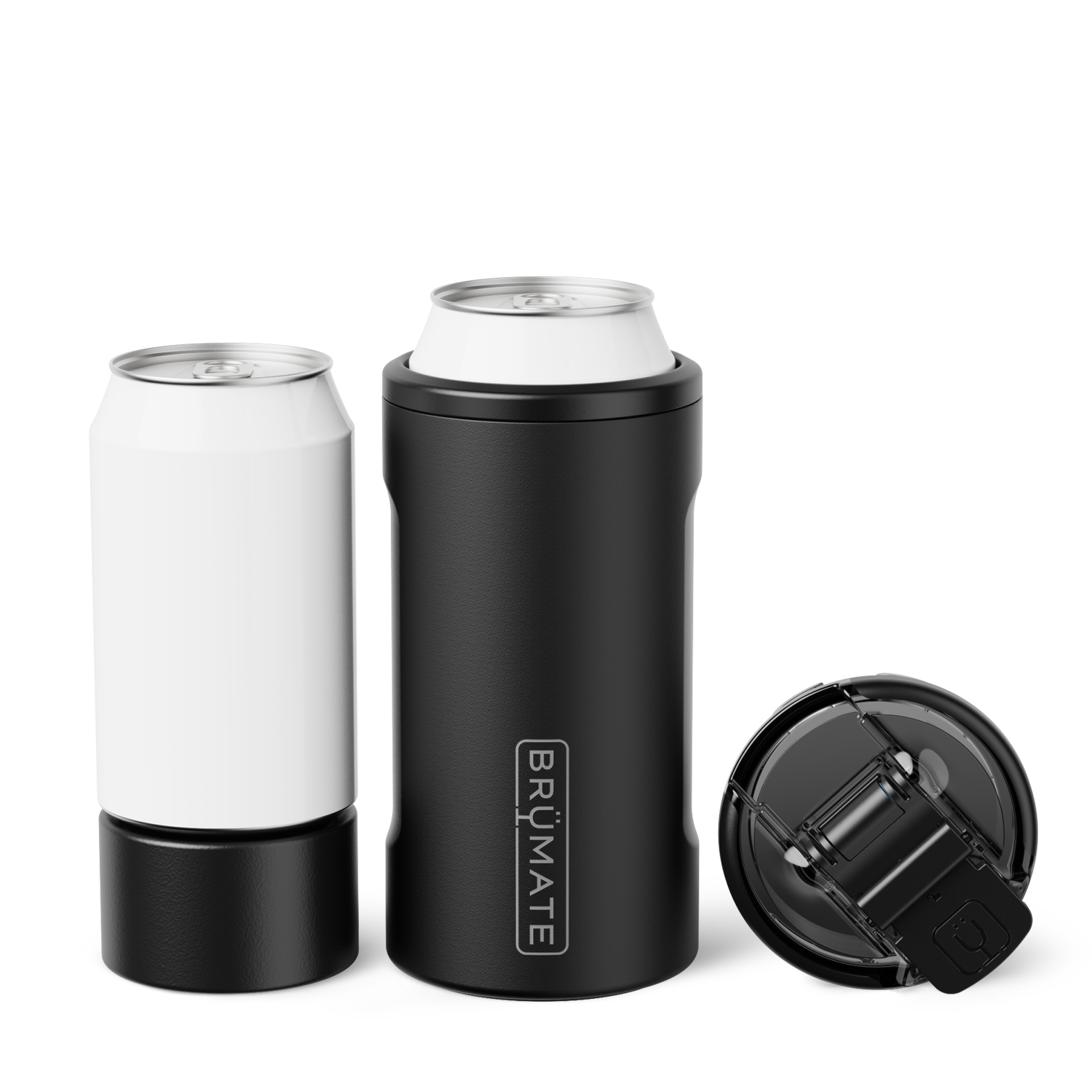 Hopsulator Trio | Matte Black | 12/16oz Standard Cans - Bright Clean
