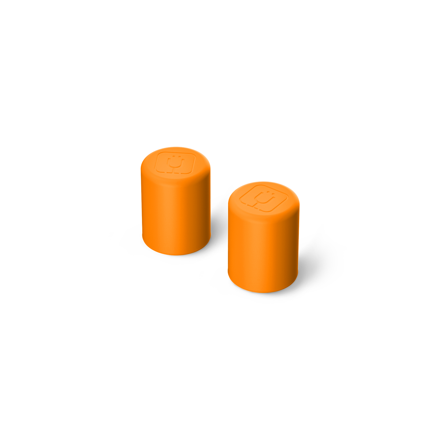 Magnetic Straw Cover | Clementine | 2-Pack - Clean Seal