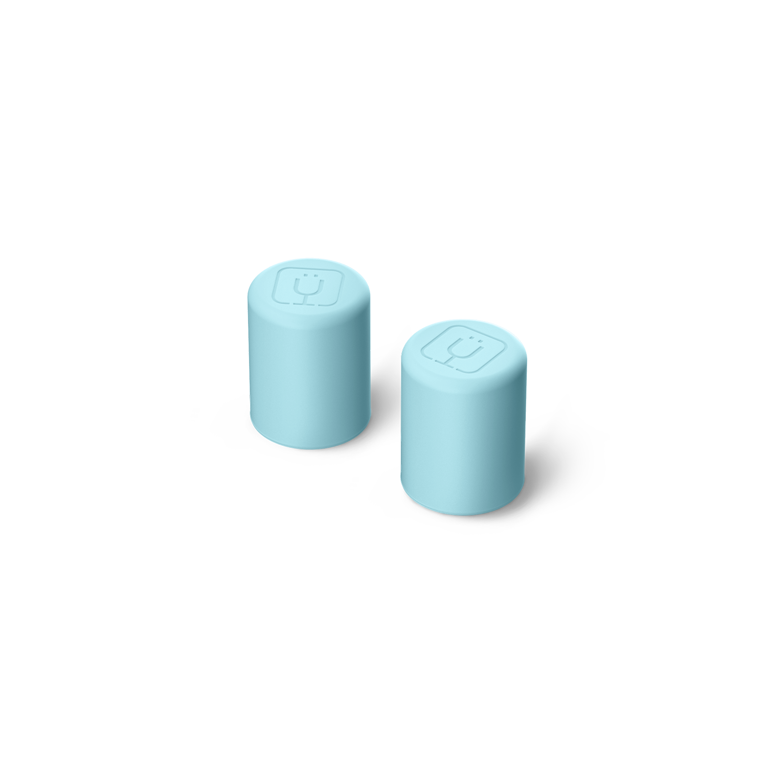 Magnetic Straw Cover | Glacier | 2-Pack - Spare Ready