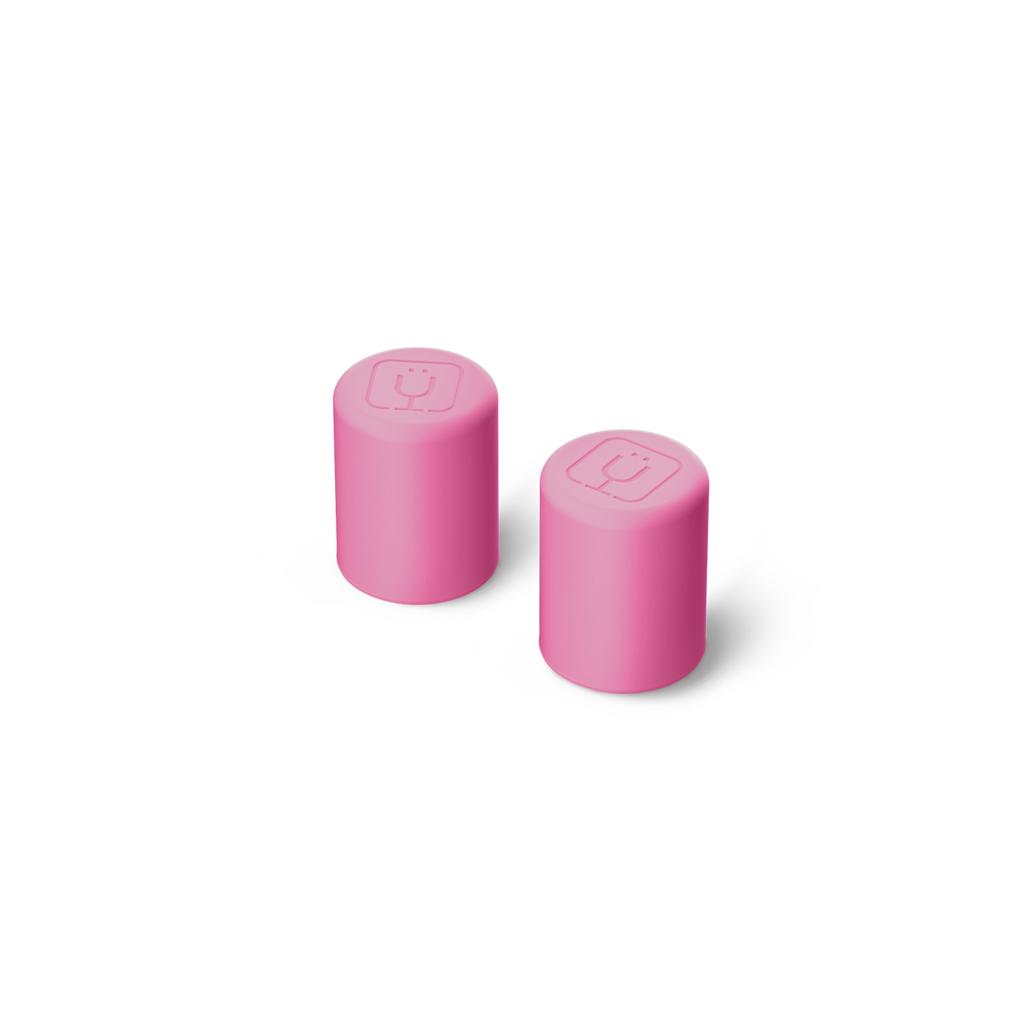 Magnetic Straw Cover | Pink Gingham | 2-Pack - Easy Fit