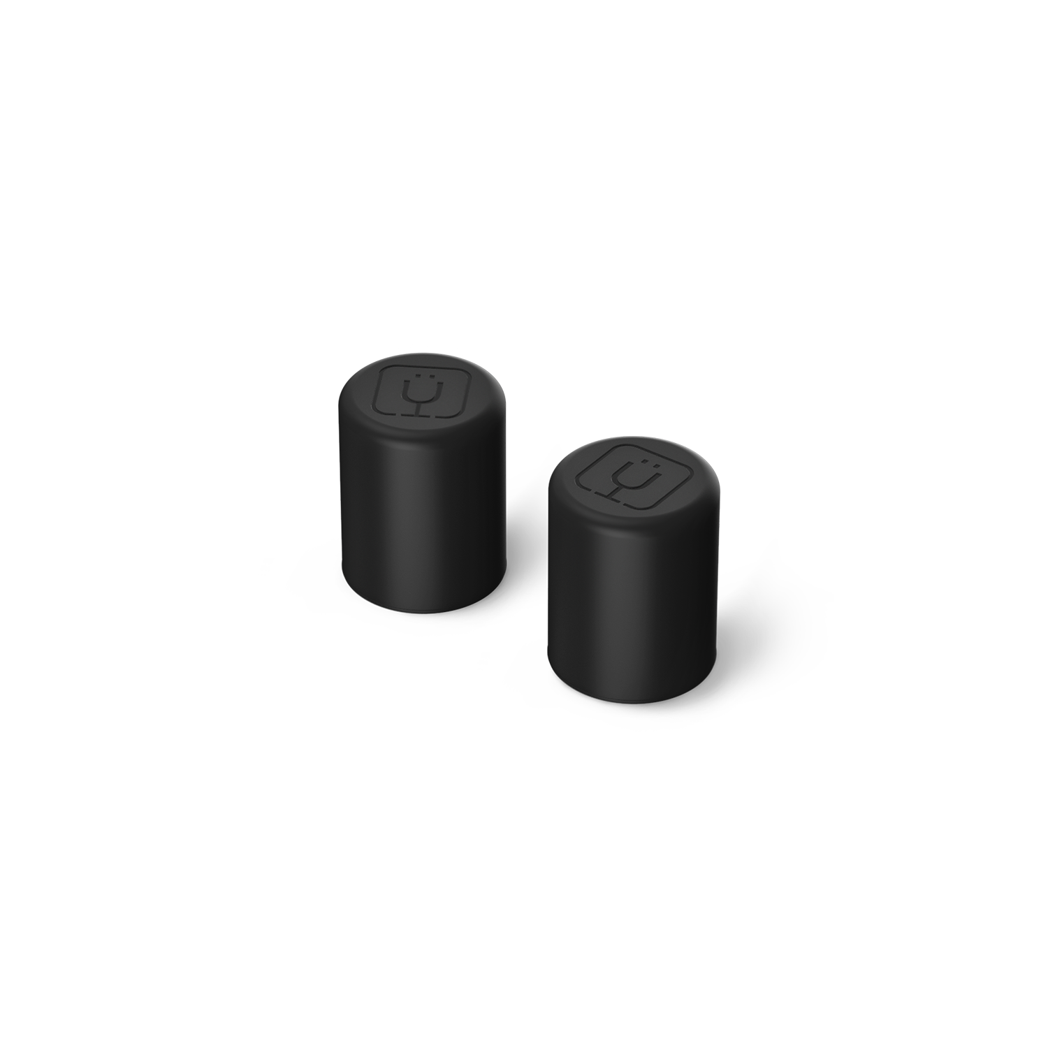Magnetic Straw Cover | Black | 2-Pack - Travel Ready