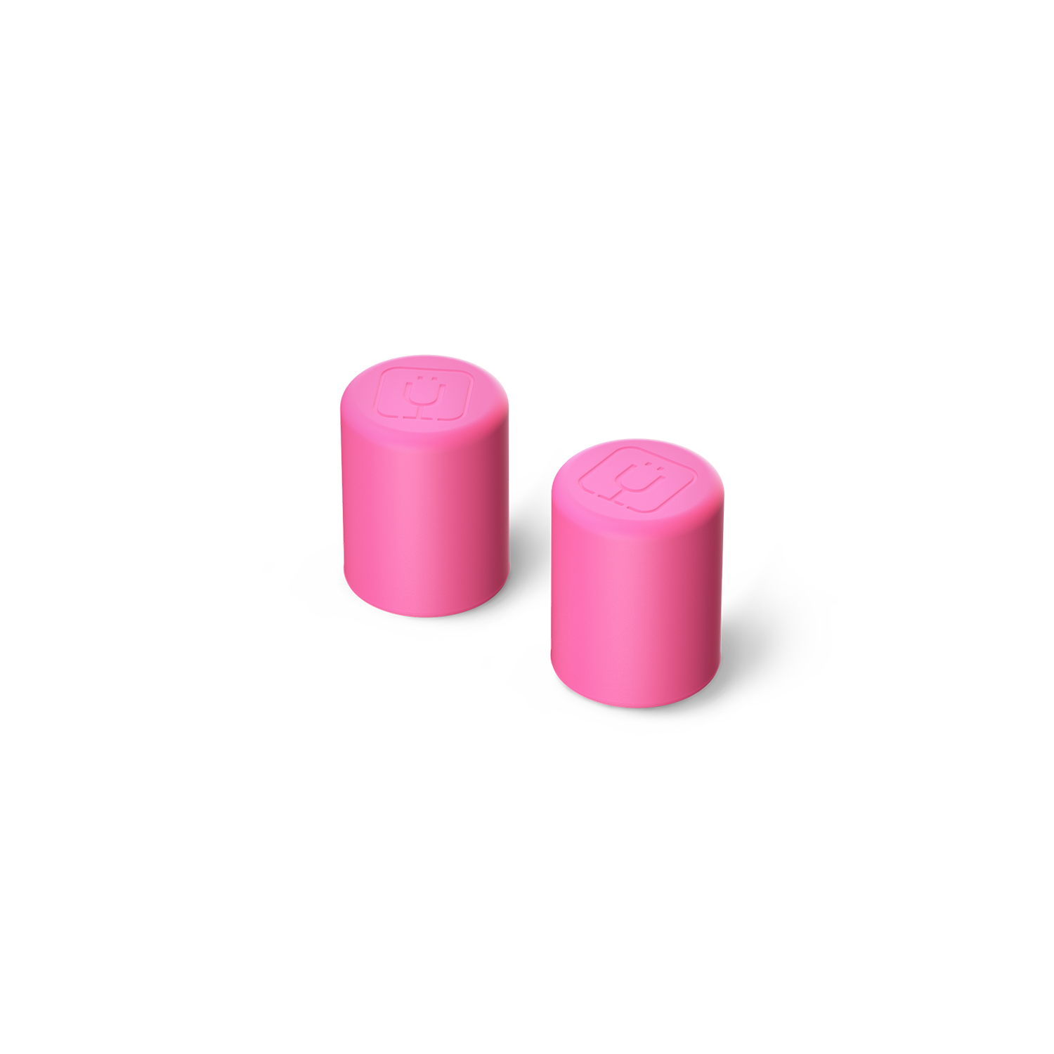 Magnetic Straw Cover | Neon Pink | 2-Pack - Clean Seal