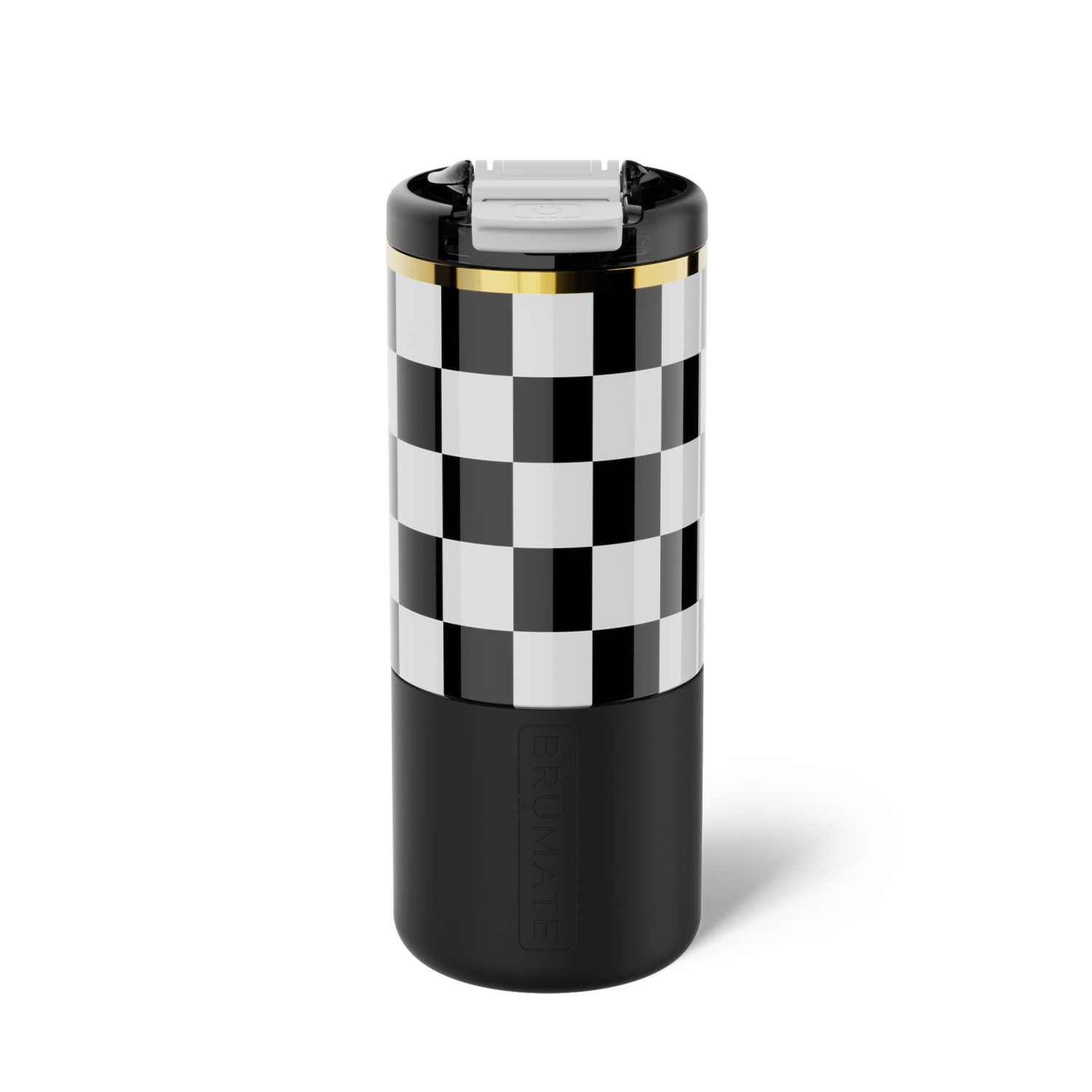 Strova 18oz | Black & White Checker - Bright Clean
