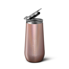 Champagne Flute | Glitter Rose Gold | 12oz - Daily Pour