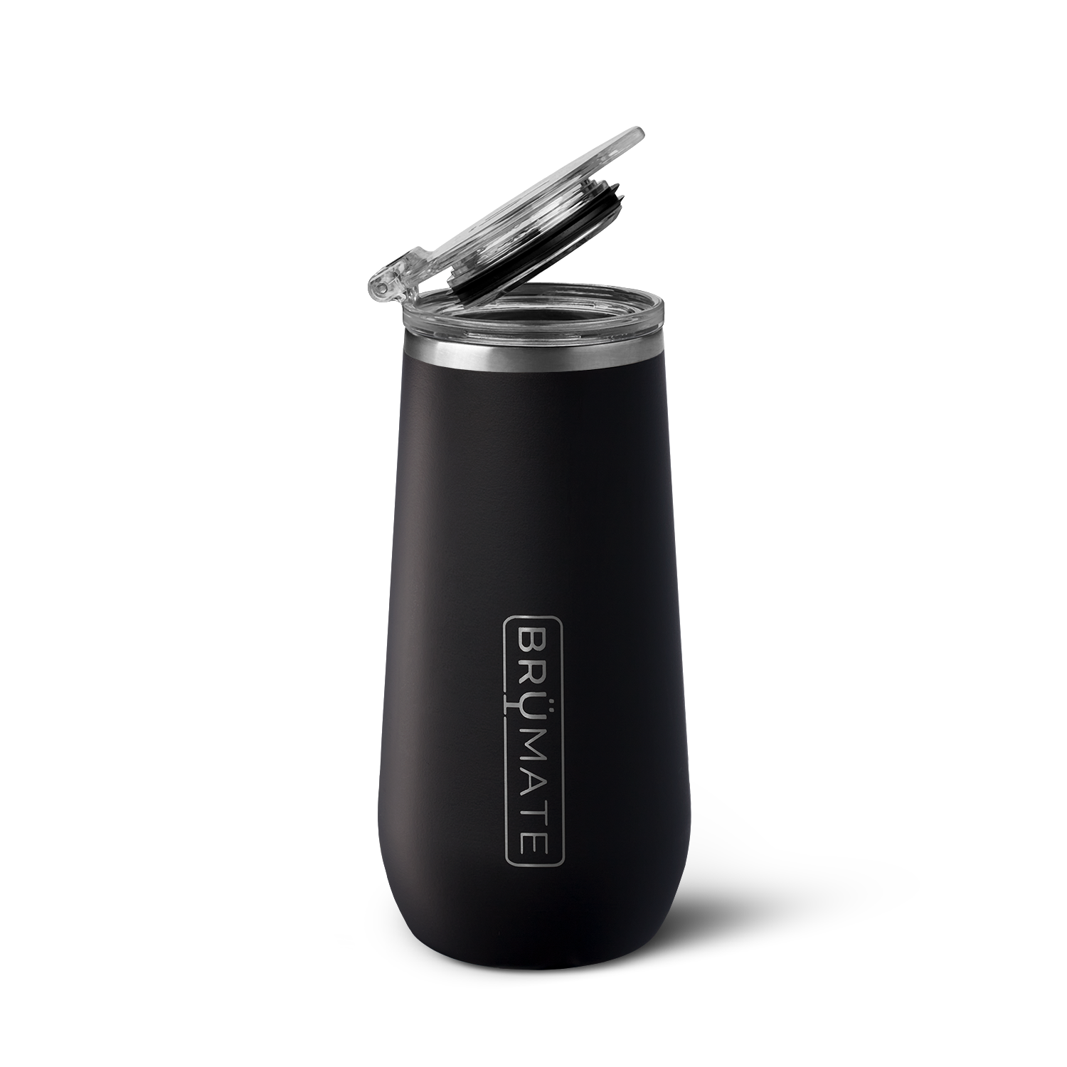 Champagne Flute | Matte Black | 12oz - Fresh Care