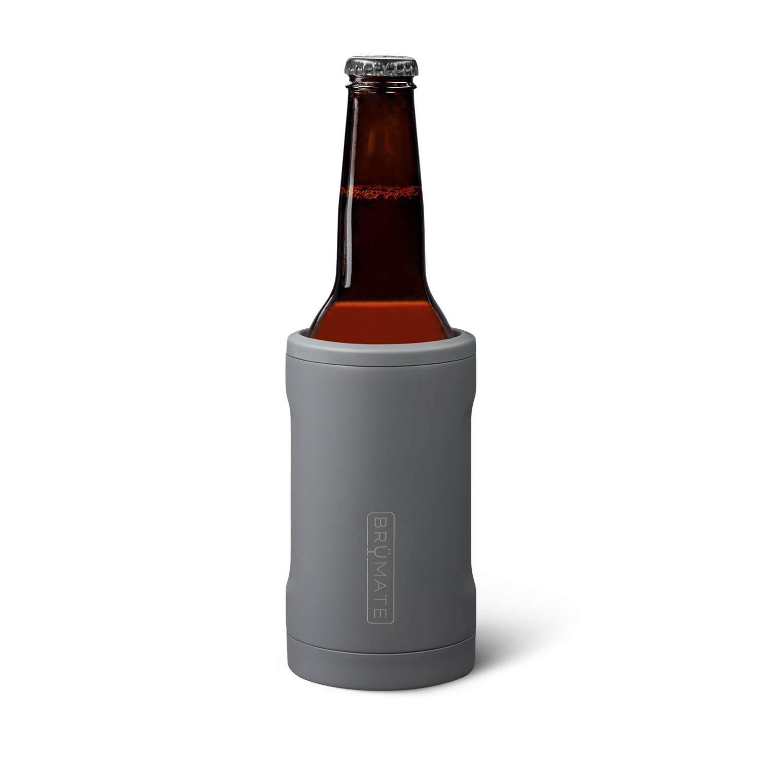 Hopsulator Bott'l | Matte Gray | 12oz Bottles - Trail Ready